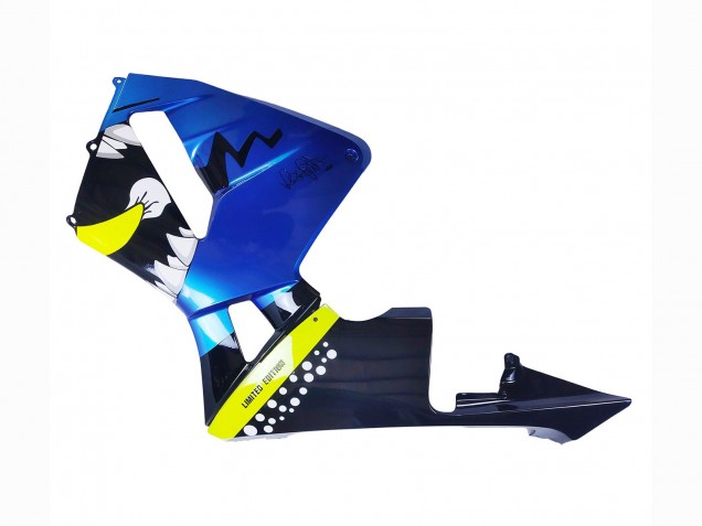Carenados Moto Honda CBR600RR 2003-2004 - Azul Neon Amarillo Negro Brillante Tiburón Baratos