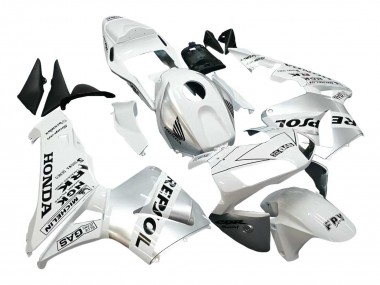 Carenados Moto Honda CBR600RR 2003-2004 - Blanco Plata Negro Repsol Baratos