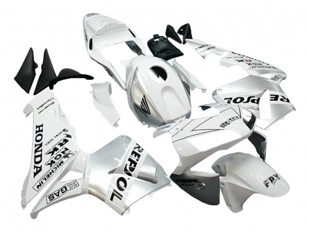 Carenados Moto Honda CBR600RR 2003-2004 - Blanco Plata Negro Repsol Baratos