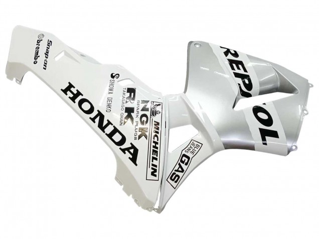 Carenados Moto Honda CBR600RR 2003-2004 - Blanco Plata Negro Repsol Baratos
