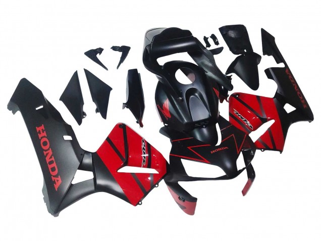 Carenados Moto Honda CBR600RR 2003-2004 - Rojo Negro Brillante Negro Mate Baratos