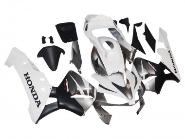 Carenados Moto Honda CBR600RR 2003-2004 - Blanco Negro Mate Carrera Baratos