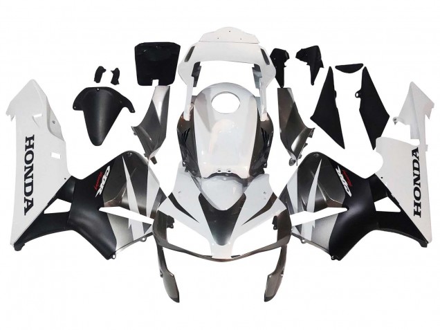 Carenados Moto Honda CBR600RR 2003-2004 - Blanco Negro Mate Carrera Baratos