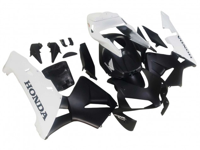 Carenados Moto Honda CBR600RR 2003-2004 - Blanco Negro Mate Baratos