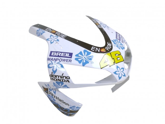 Carenados Moto Honda CBR600RR 2003-2004 - Blanco Azul Rojo Nastro Azzurro 46 Baratos