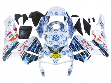 Carenados Moto Honda CBR600RR 2003-2004 - Blanco Azul Rojo Nastro Azzurro 46 Baratos