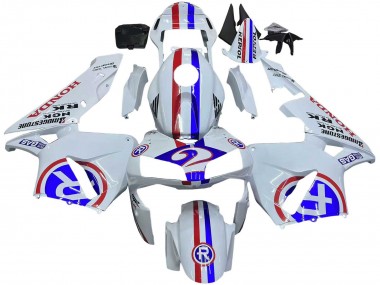 Carenados Moto Honda CBR600RR 2003-2004 - Blanco Rojo Azul Baratos