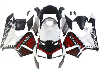 Carenados Moto Honda CBR600RR 2003-2004 - Blanco Rojo Negro Brillante Monstruo Baratos