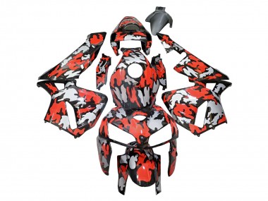 Carenados Moto Honda CBR600RR 2005-2006 - Negro Rojo Gris Camouflage Baratos