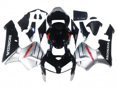 Carenados Moto Honda CBR600RR 2005-2006 - Plata Negro Baratos