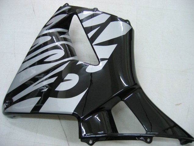 Carenados Moto Honda CBR600RR 2005-2006 - Negro Brillante Gris Llama Baratos