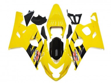 Carenados Moto Suzuki GSXR 600/750 2004-2005 - Amarillo Negro Brillante Baratos