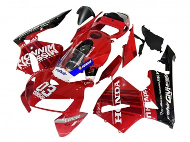 Carenados Moto Honda CBR600RR 2005-2006 - Rojo Negro Valsir 03 Baratos