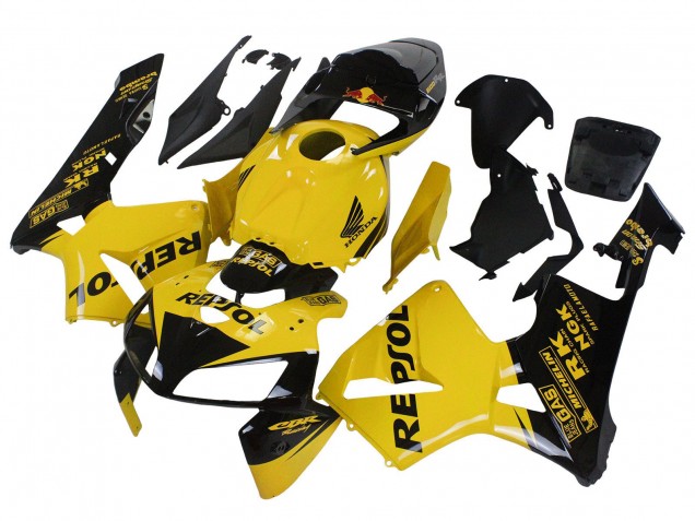 Carenados Moto Honda CBR600RR 2005-2006 - Amarillo Negro Repsol Baratos