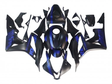 Carenados Moto Honda CBR600RR 2007-2008 - Negro Mate Azul Repsol Baratos