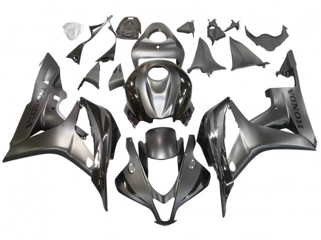 Carenado Moto Honda CBR600RR 2007-2008 - Plata Negro Brillante Baratos