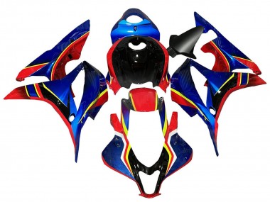 Carenados Moto Honda CBR600RR 2007-2008 - Azul Rojo Amarillo Negro Brillante Baratos