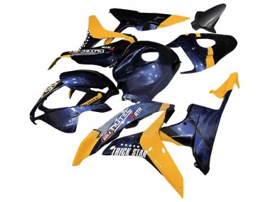 Carenados Moto Honda CBR600RR 2007-2008 - Naranja Azul Oscuro Trick Star 06 Baratos