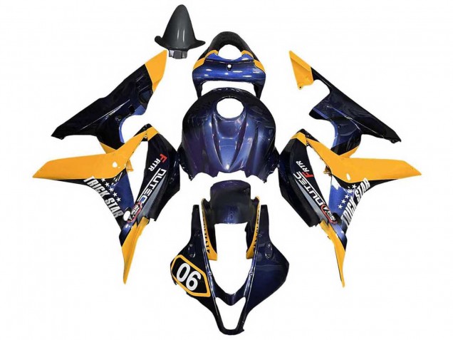 Carenados Moto Honda CBR600RR 2007-2008 - Naranja Azul Oscuro Trick Star 06 Baratos