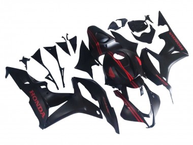 Carenados Moto Honda CBR600RR 2007-2008 - Negro Mate Rojo Baratos