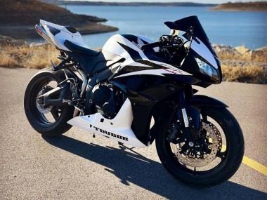 Carenados Moto Honda CBR600RR 2007-2008 - Blanco Negro Carrera Baratos