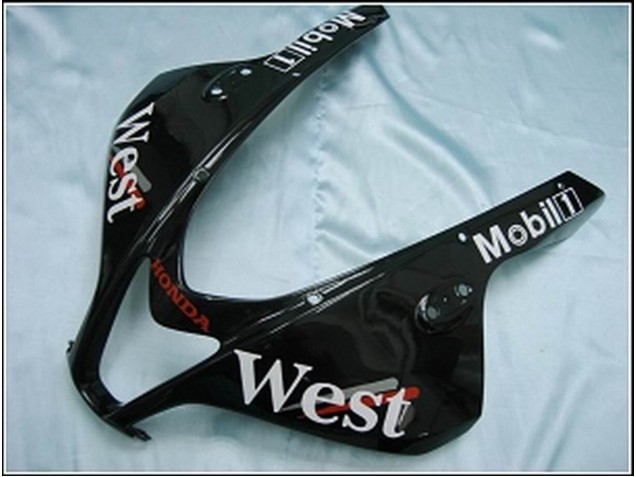 Carenados Moto Honda CBR600RR 2007-2008 - Negro Brillante Blanco West Baratos