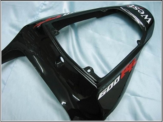 Carenados Moto Honda CBR600RR 2007-2008 - Negro Brillante Blanco West Baratos