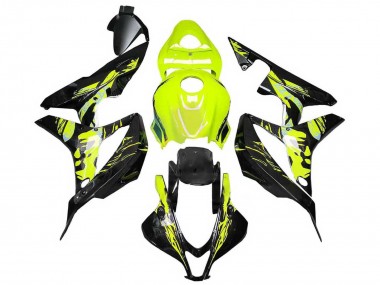 Carenados Moto Honda CBR600RR 2007-2008 - Amarillo Negro Brillante Baratos