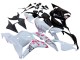 Carenados Moto Honda CBR600RR 2009-2012 - Blanco Cherry Blossom Negro Brillante Baratos