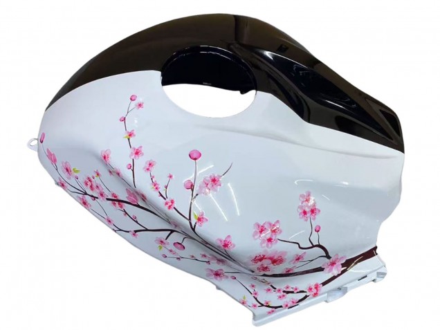 Carenados Moto Honda CBR600RR 2009-2012 - Blanco Cherry Blossom Negro Brillante Baratos