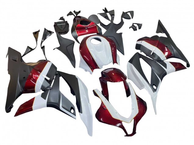 Carenados Moto Honda CBR600RR 2009-2012 - Blanco Rojo Negro Mate Baratos