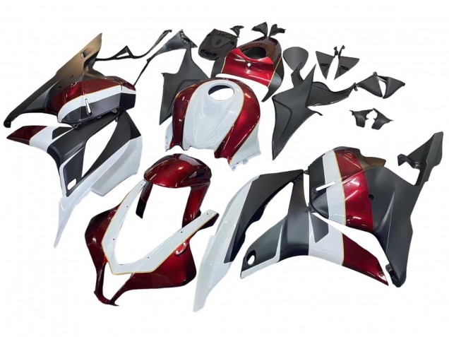 Carenados Moto Honda CBR600RR 2009-2012 - Blanco Rojo Negro Mate Baratos