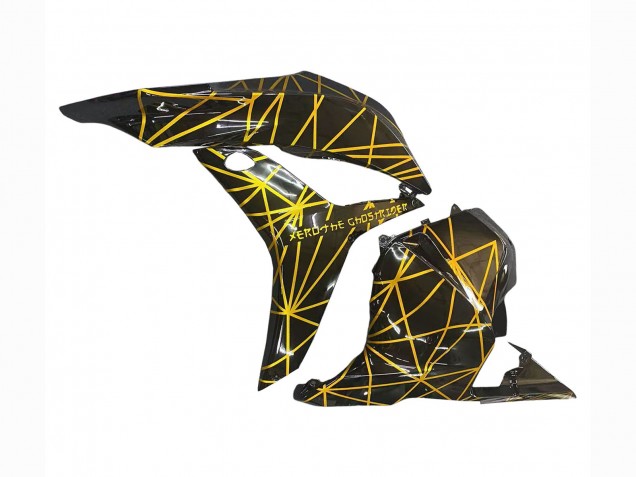 Carenados Moto Honda CBR600RR 2009-2012 - Oro Negro Brillante Baratos