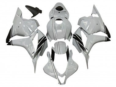 Carenados Moto Honda CBR600RR 2009-2012 - Gris Brillante Negro Baratos