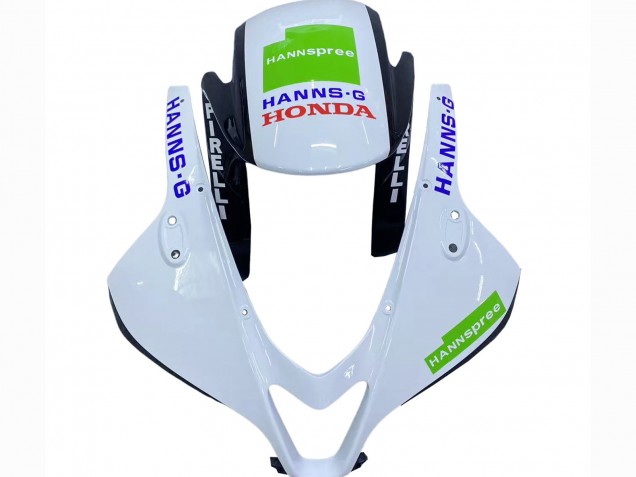 Carenados Moto Honda CBR600RR 2009-2012 - Blanco Verde Negro Brillante Hannspree Baratos