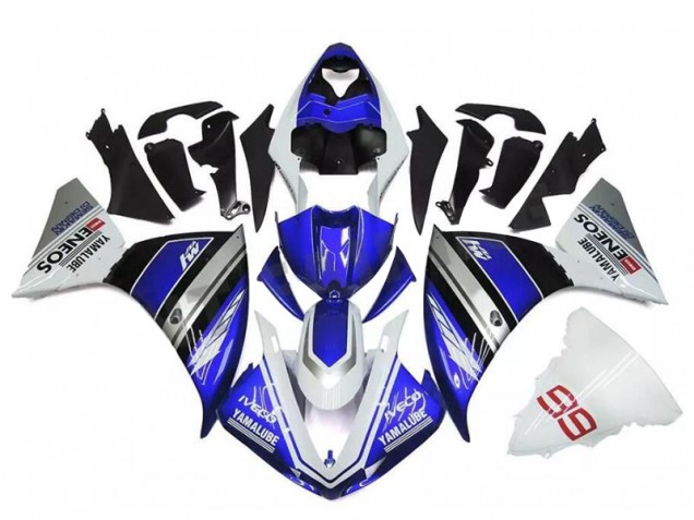Carenados Moto Yamaha YZF R1 2009-2011 - Blanco Azul Negro Yamalube ENEOS M1 Baratos