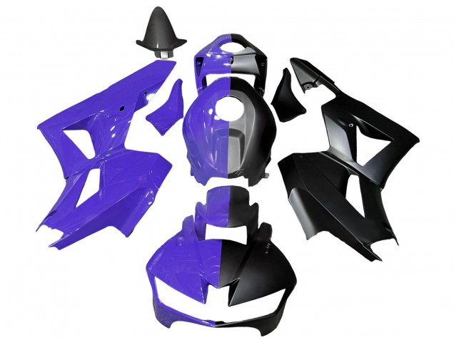 Carenados Moto Honda CBR600RR 2013-2026 - Púrpura Negro Mate Dividir Baratos