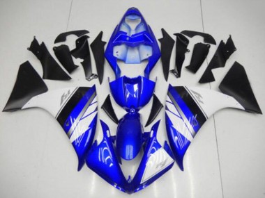 Carenados Moto Yamaha YZF R1 2009-2011 - Azul Blanco Negro Mate Baratos