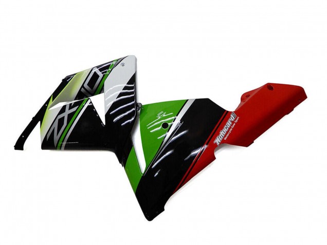 Carenados Moto Kawasaki ZX10R 2004-2005 - Blanco Negro Verde Elf Baratos