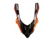 Carenados Moto Kawasaki ZX10R 2004-2005 - Burnt Naranja Negro Monstruo Elf Baratos