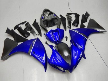 Carenados Moto Yamaha YZF R1 2012-2014 - Azul Blanco Negro Brillante Baratos