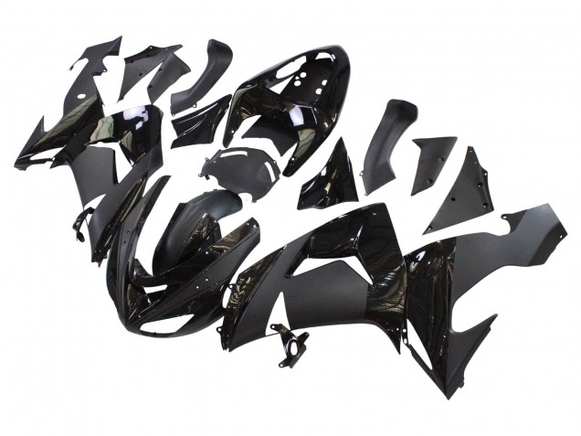 Carenados Moto Kawasaki ZX10R 2006-2007 - Negro Mate Negro Brillante Baratos
