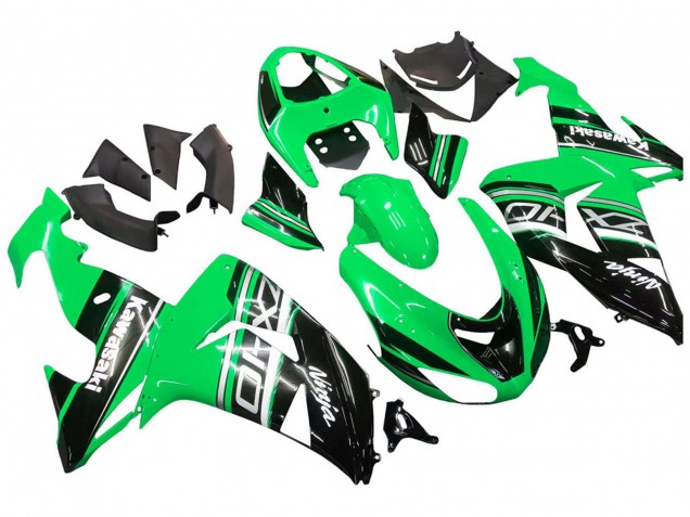 Kits Carenado Moto Kawasaki ZX10R 2006-2007 - Verde Blanco Negro Baratos