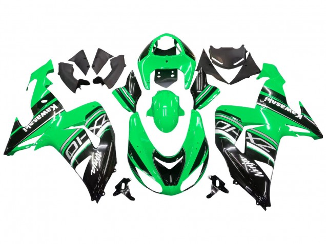 Kits Carenado Moto Kawasaki ZX10R 2006-2007 - Verde Blanco Negro Baratos