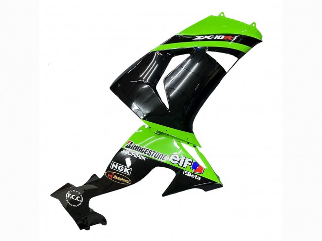 Carenados Moto Kawasaki ZX10R 2006-2007 - Verde Negro Elf Touch4 3M Baratos
