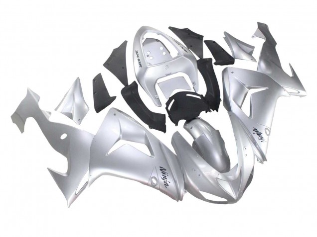 Carenados Moto Kawasaki ZX10R 2006-2007 - Plata Negro Ninja Baratos