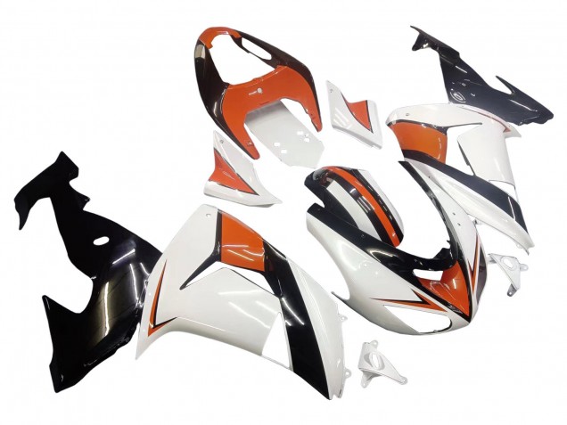 Carenados Moto Kawasaki ZX10R 2006-2007 - Blanco Naranja Negro Baratos