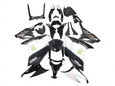Carenados Moto Kawasaki ZX10R 2008-2010 - Negro Brillante Blanco Verde Monstruo Elf Baratos