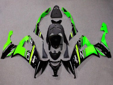 Carenados Moto Kawasaki ZX10R 2008-2010 - Verde Blanco Negro Brillante Baratos