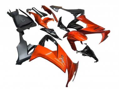 Carenados Moto Kawasaki ZX10R 2008-2010 - Burnt Naranja Negro Baratos